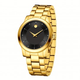 Elegant Golden-Tone Women's Quartz Watch -, Durable & Classic Design With Adjustable Band - Perfect Gift For Her