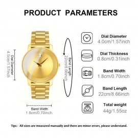 Casual Style Round Zinc Alloy Band Digital Wrist Watch with Pointer Display and Button Battery for Women - Elegant Quartz Timepiece Perfect for Birthday Party Gift