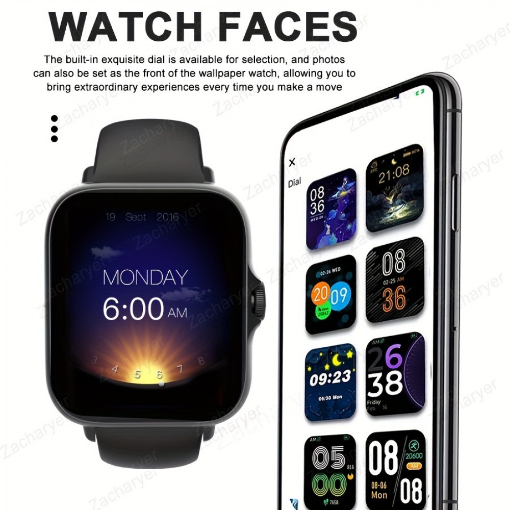 Ladies' Smartwatch, Wireless Communication, App-Controlled, Fitness Monitoring, Multi-Sport Mode, Sleep Monitoring And Long Battery Life, Fitness Monitoring, Change Wallpaper, For IPhone/Andriod