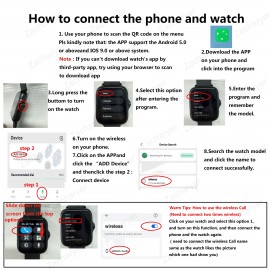 Ladies' Smartwatch, Wireless Communication, App-Controlled, Fitness Monitoring, Multi-Sport Mode, Sleep Monitoring And Long Battery Life, Fitness Monitoring, Change Wallpaper, For IPhone/Andriod