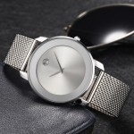 Stylish Men's Quartz Watch - Ultra-Thin Stainless Steel Business Leisure Analog Wrist Watch with Minimalist Design for Formal Occasions - Water Resistant and Durable