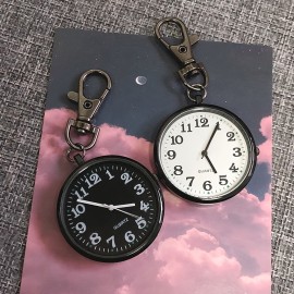 Luxury Quartz Pocket Watch - Trendy Pendant Keychain Clock with Large Dial, Accurate Timekeeping, and Stylish Design - Ideal for Students, Nurses, and Fashion Enthusiasts