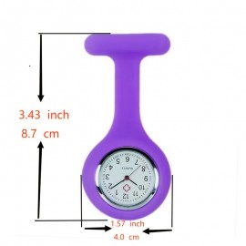 Colorful Silicone Nurse Pocket Trend Pocket Watch Simple Hanging Watch Quartz Jelly Watch Pendant Bag Accessories