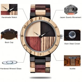 Top Luxury Business Quality Wood Wristwatch Special Design Simple Casual Fashion Vintage Men's Wooden Watch