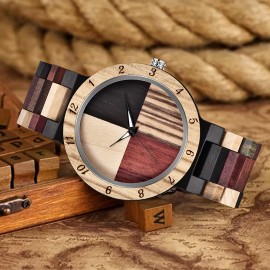 Top Luxury Business Quality Wood Wristwatch Special Design Simple Casual Fashion Vintage Men's Wooden Watch