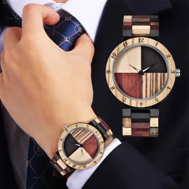 Top Luxury Business Quality Wood Wristwatch Special Design Simple Casual Fashion Vintage Men's Wooden Watch