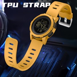 Men's Waterproof Sports Watches, Stopwatch, Alarm, 12/24H Outdoor Wristwatch For Running Swimming