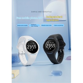 Men's Multifunction Watches, Alarm, Pedometer, Stopwatch, Countdown Student Sport LED Watch