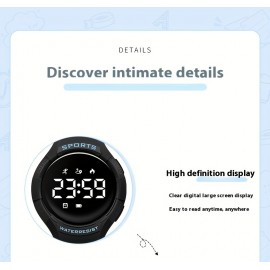 Men's Multifunction Watches, Alarm, Pedometer, Stopwatch, Countdown Student Sport LED Watch