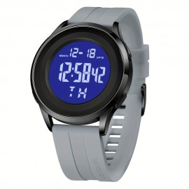 Mens Digital Waterproof Watch, Black Dive Sports Ultra-Thin Wrist Watch