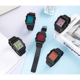 1pc Popular Astronaut Square Watches, Students Sports Casual Electronic Watches