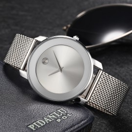 Silvery White Dial