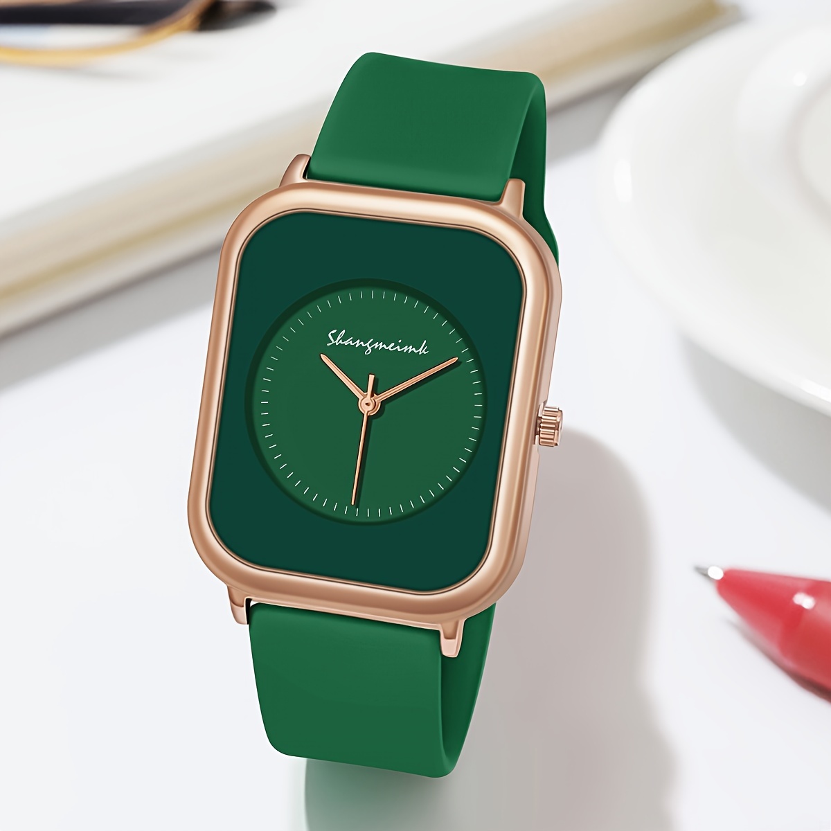 casual   quartz watch elegant fashion silicone band wrist watch for women daily use details 1