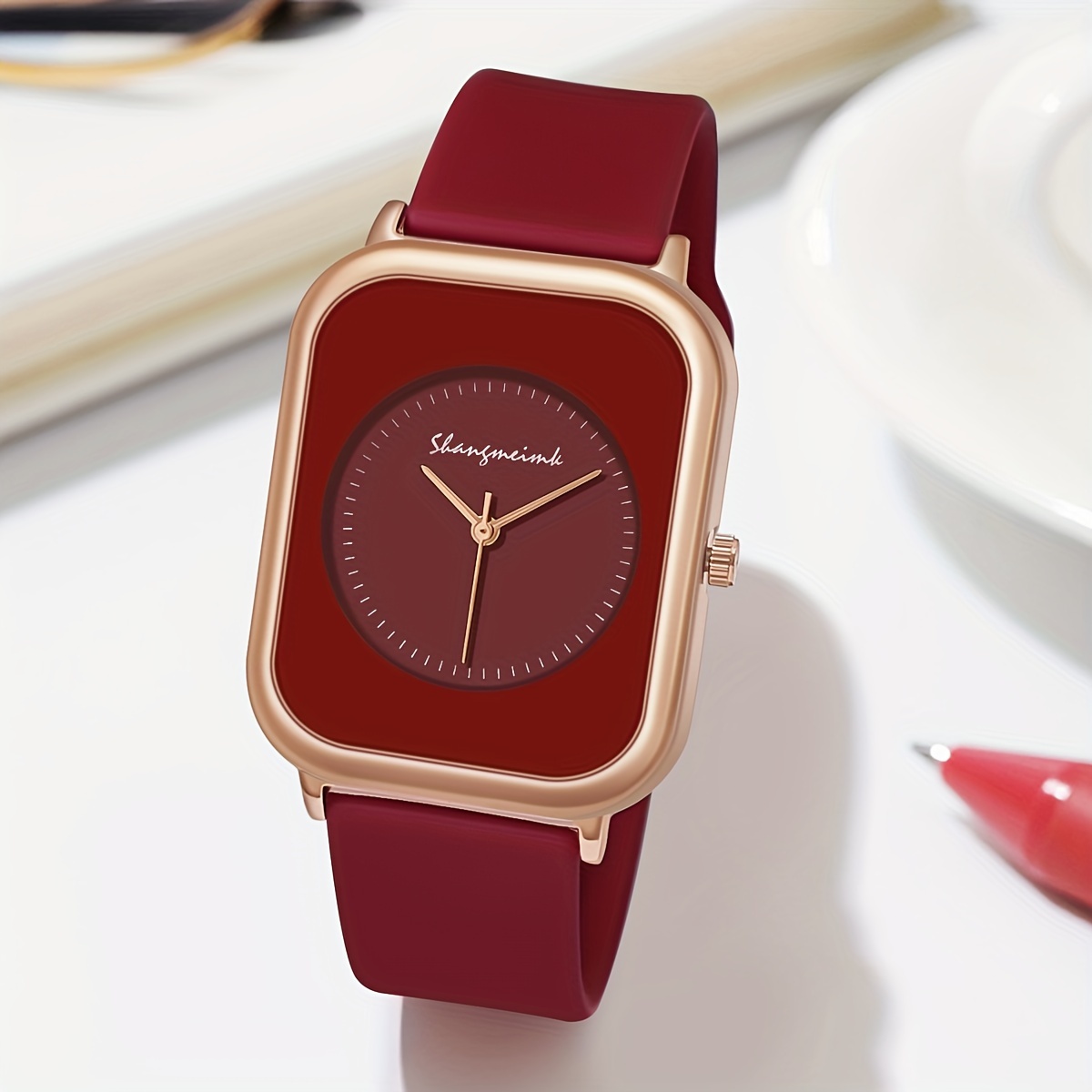 casual   quartz watch elegant fashion silicone band wrist watch for women daily use details 3