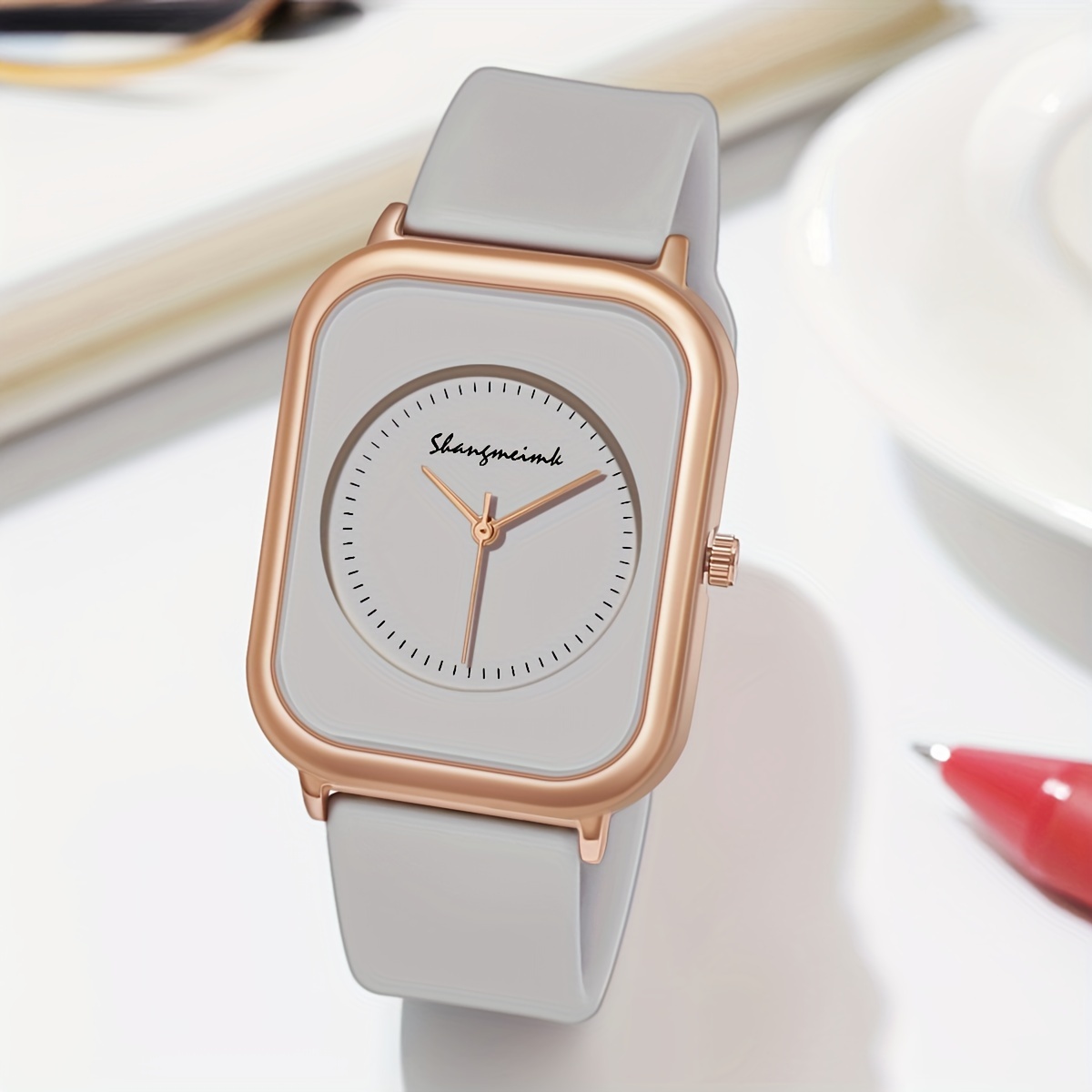 casual   quartz watch elegant fashion silicone band wrist watch for women daily use details 7