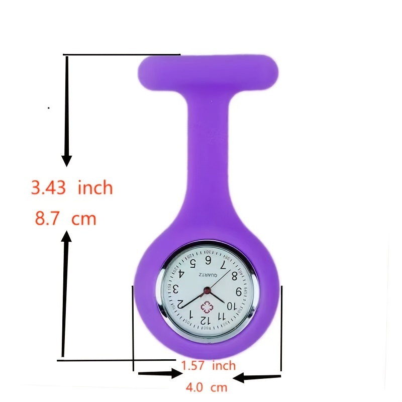 colorful silicone nurse pocket trend pocket watch simple hanging watch   watch pendant bag accessories details 3