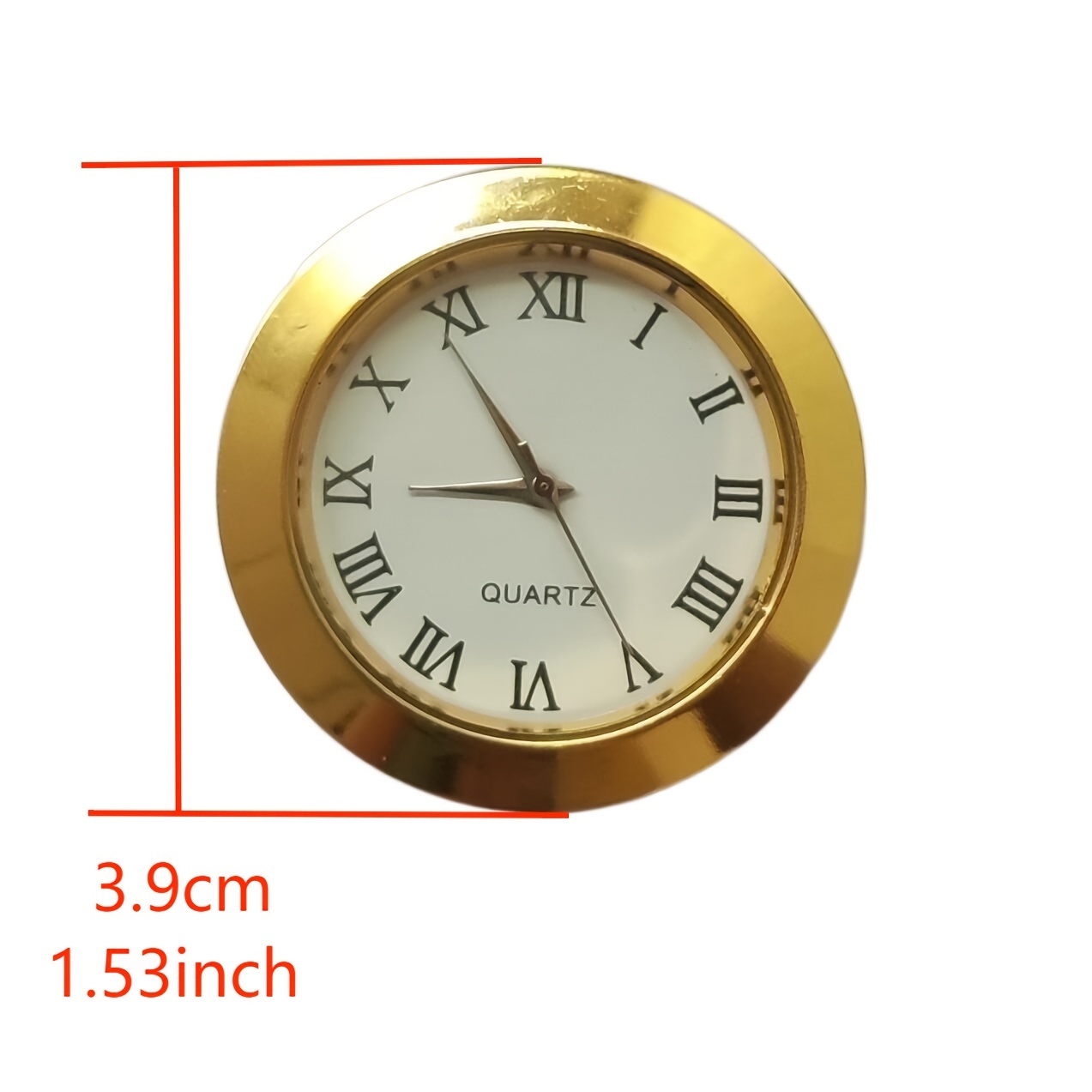 round pointer quartz clock non ticking battery operated analog clock for refrigerator desk car decoration office details 3