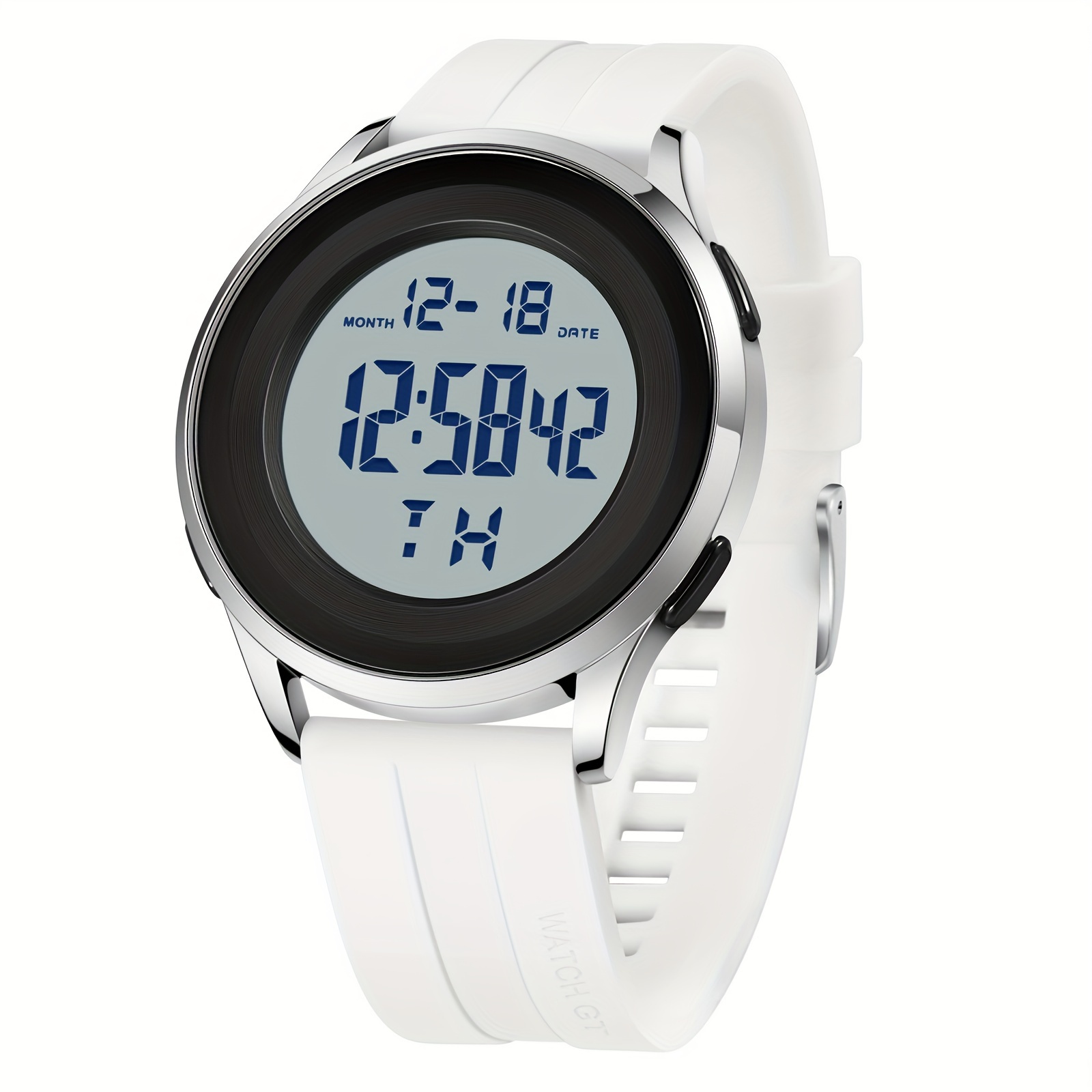 mens digital watch dive   sports ultra thin wrist watch details 8