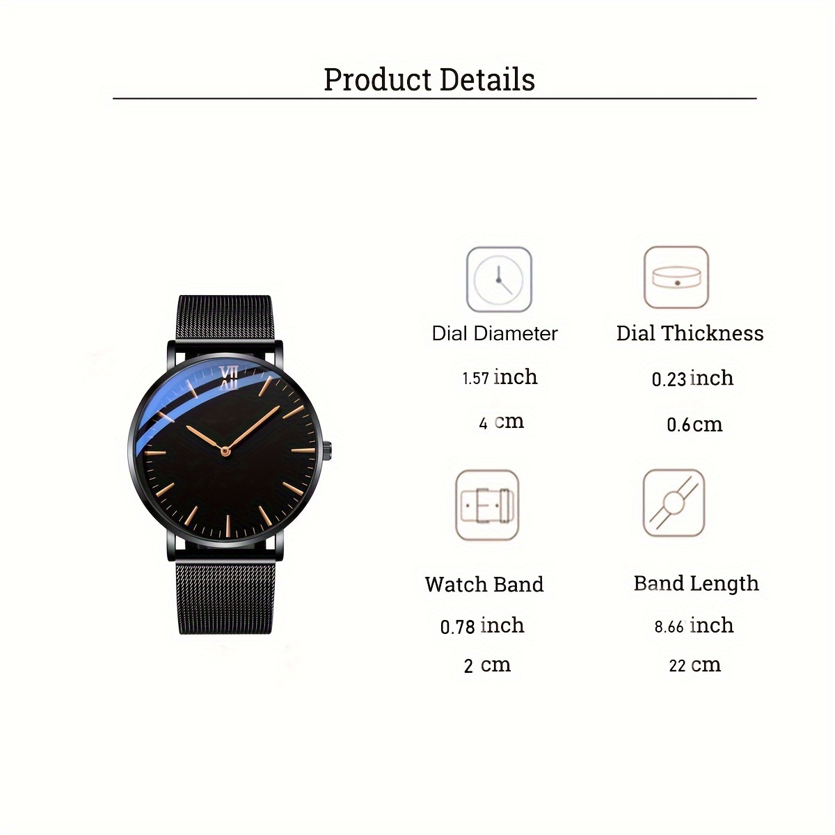 mens business wrist watch classic business quartz analog watch with silver alloy mesh band included comfortable and attractive and fashion details 3